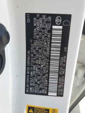 2017 TOYOTA MIRAI JTDBVRBD4HA001883