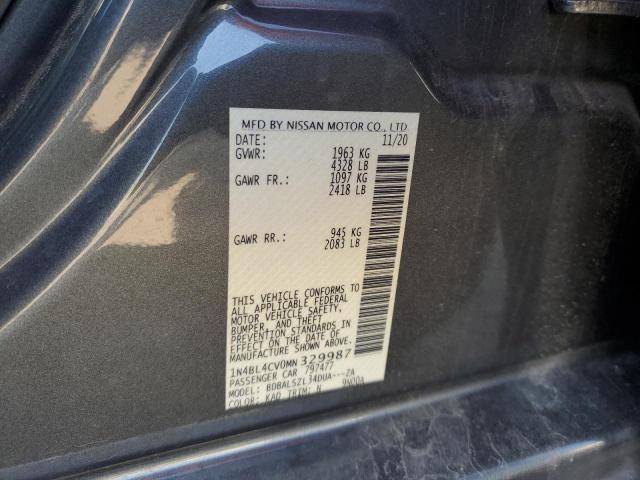 2021 NISSAN ALTIMA SR 1N4BL4CV0MN329987