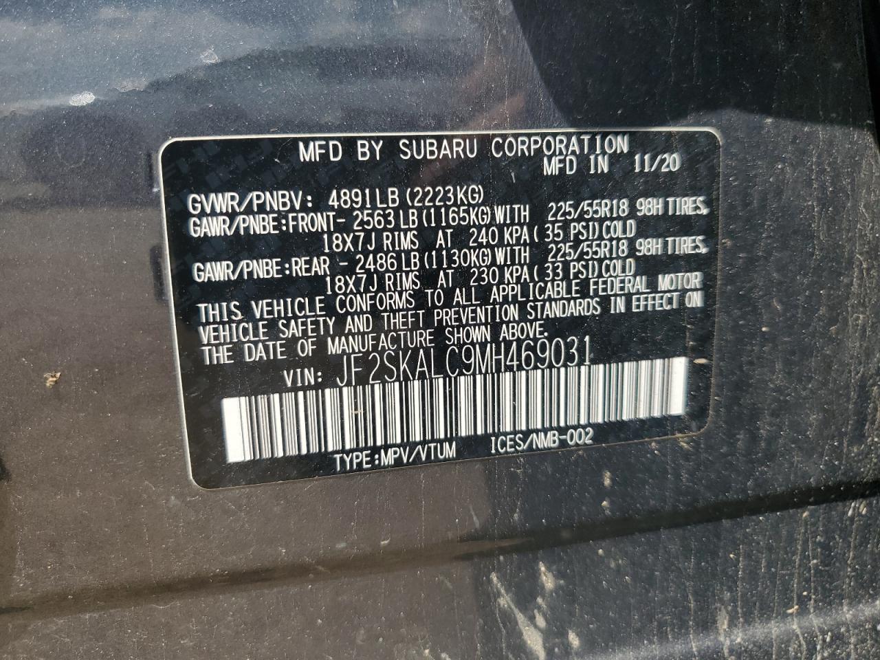 SUBARU FORESTER SPORT