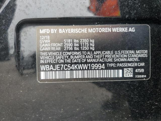 2019 BMW 540 XI WBAJE7C54KWW19994