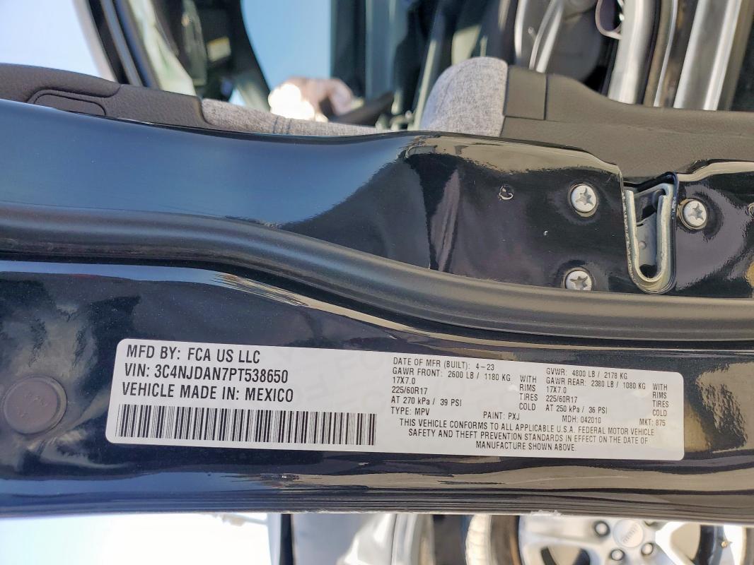 2023 JEEP COMPASS SP 3C4NJDAN7PT538650