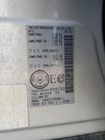 2015 NISSAN ROGUE S - 5N1AT2MTXFC889730