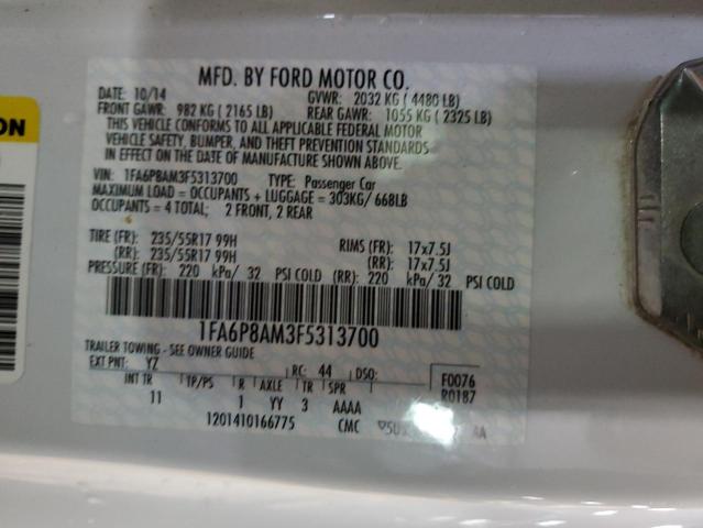 2015 FORD MUSTANG - 1FA6P8AM3F5313700
