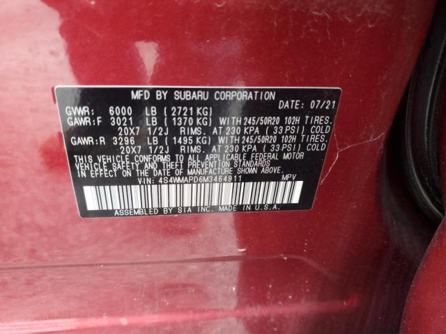 2021 SUBARU ASCENT LIM 4S4WMAPD6M3464911