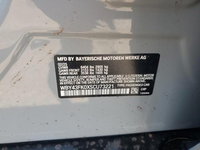 2025 BMW I5 M60 WBY43FK0XSCU73221