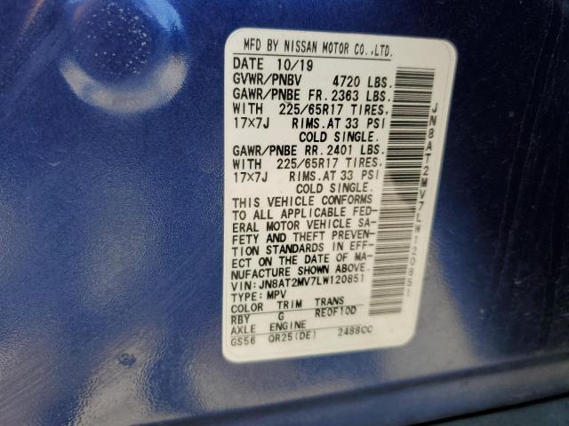 2020 NISSAN ROGUE S - JN8AT2MV7LW120851