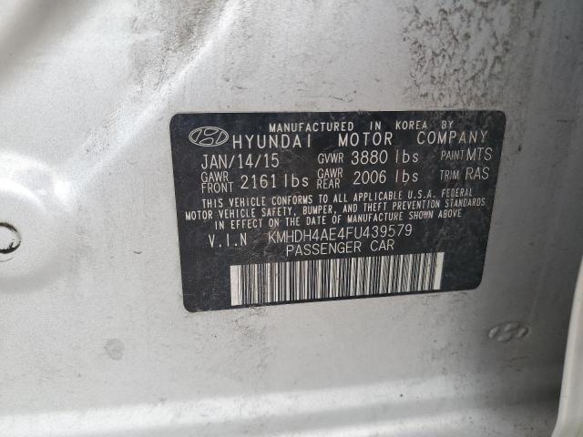 2015 HYUNDAI ELANTRA SE - KMHDH4AE4FU439579