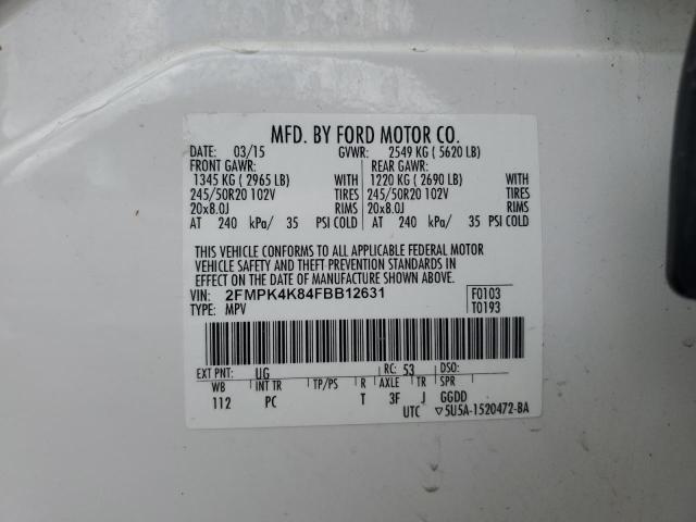 2015 FORD EDGE TITAN 2FMPK4K84FBB12631