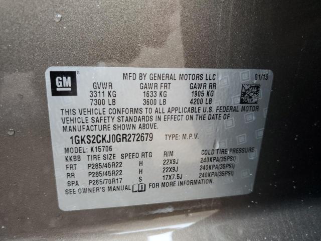 2016 GMC YUKON DENA - 1GKS2CKJ0GR272679