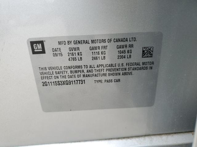 2016 CHEVROLET IMPALA LT - 2G1115S3XG9117731