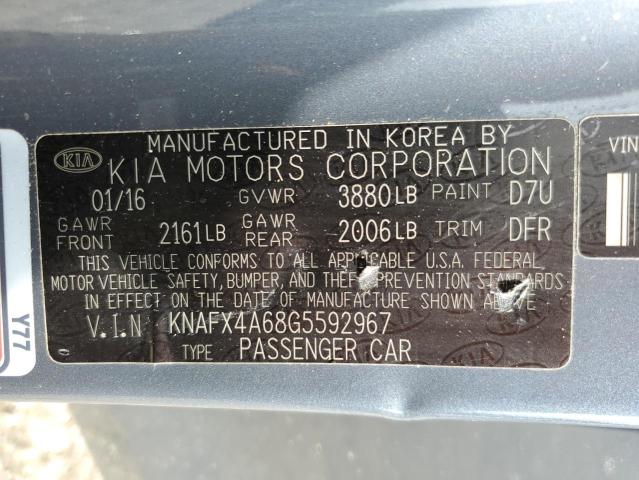 2016 KIA FORTE LX - KNAFX4A68G5592967