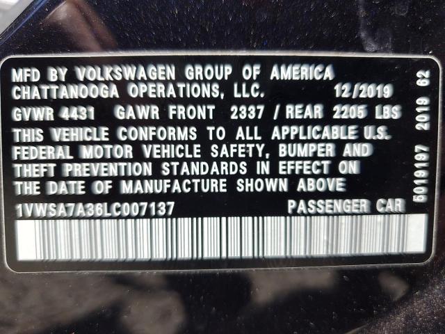 2020 VOLKSWAGEN PASSAT SE - 1VWSA7A36LC007137