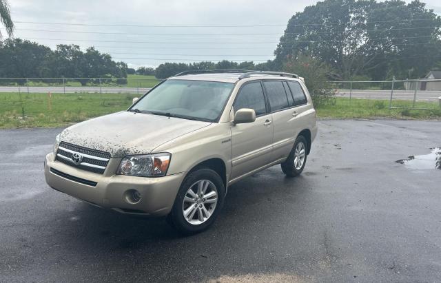 TOYOTA HIGHLANDER 2006 gold 4dr spor hybrid engine JTEDW21A860007558 photo #3