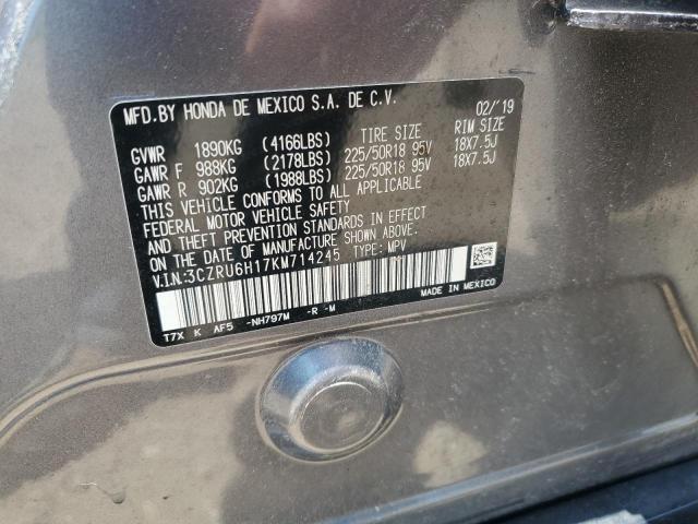 2019 HONDA HR-V SPORT 3CZRU6H17KM714245