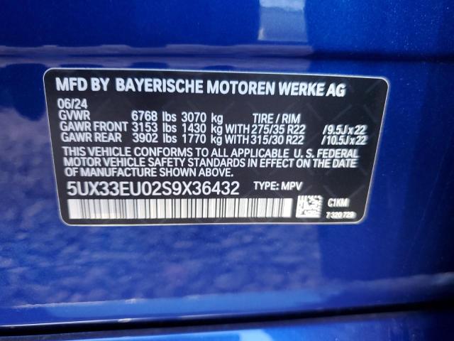 2025 BMW X5 M60I - 5UX33EU02S9X36432