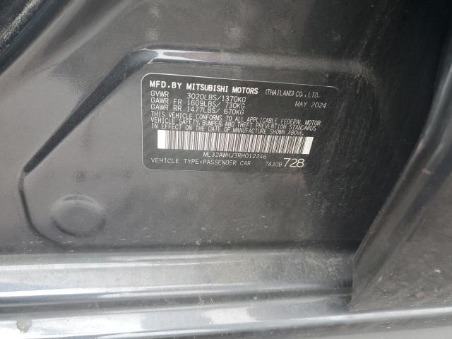 2024 MITSUBISHI MIRAGE SE ML32AWHJ3RH012246