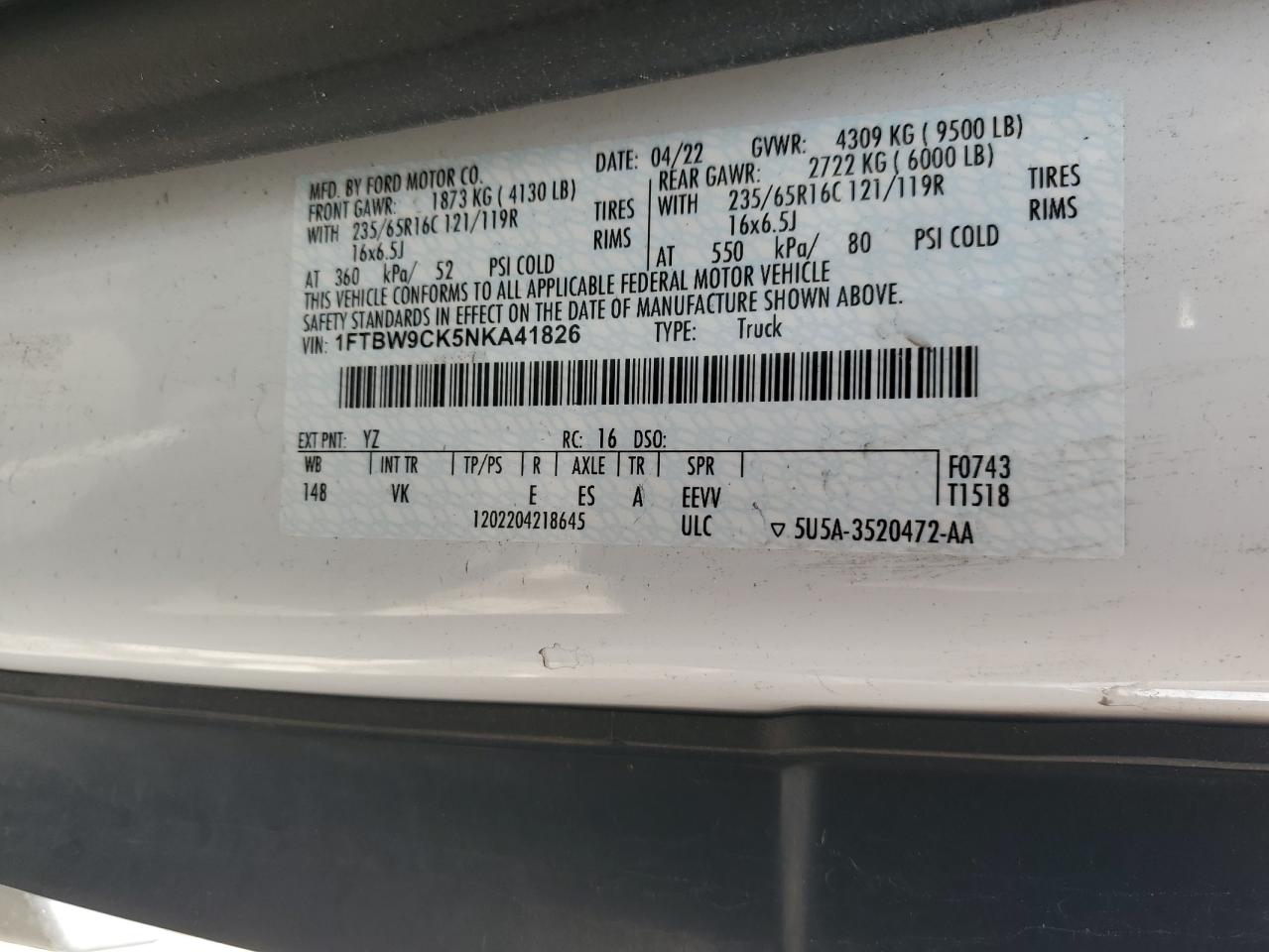 FORD E-TRANSIT T-350