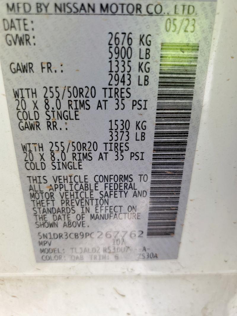 2023 NISSAN PATHFINDER - 5N1DR3CB9PC267762