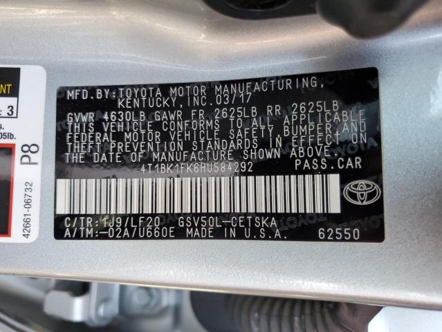 2017 TOYOTA CAMRY XSE - 4T1BK1FK6HU584292