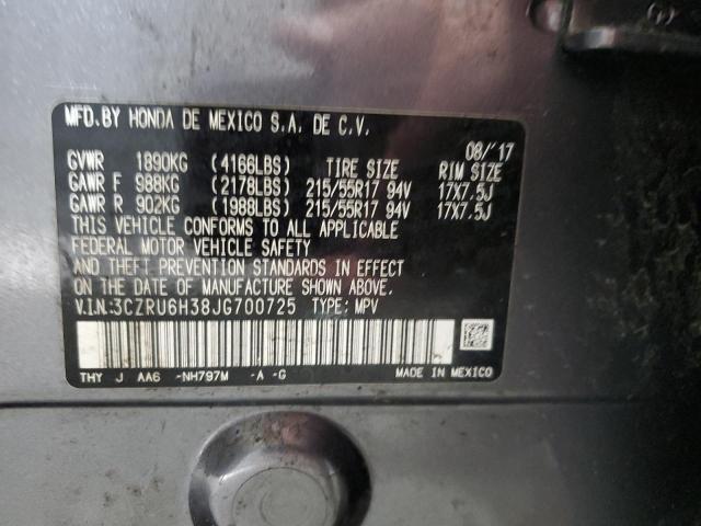 2018 HONDA HR-V LX 3CZRU6H38JG700725