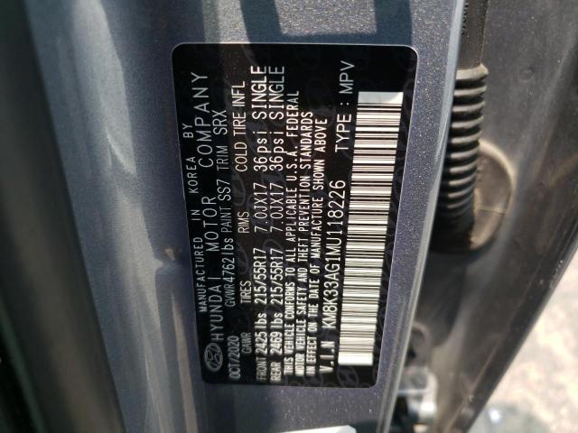 2021 HYUNDAI KONA LIMIT KM8K33AG1MU118226
