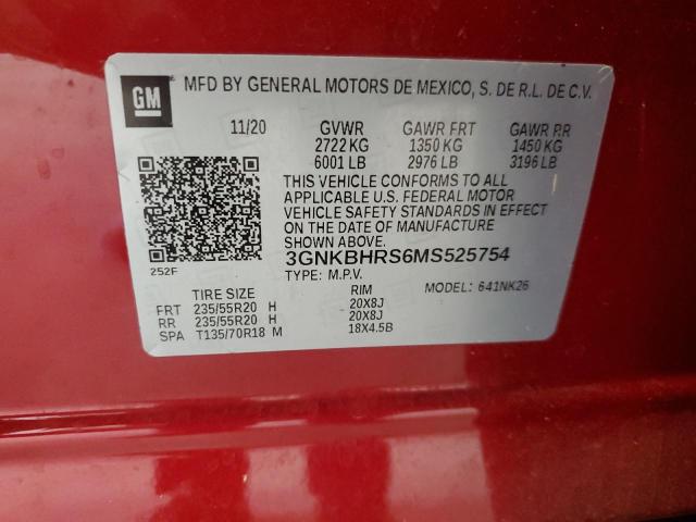 3gnkbhrs6ms525754 - 2021 Chevrolet blazer 2lt - #60869885