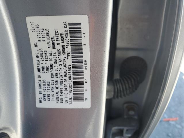 2017 HONDA ACCORD LX 1HGCR2F3XHA182829
