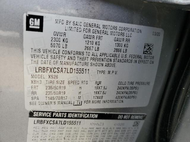 2020 BUICK ENVISION E - LRBFXCSA7LD155511