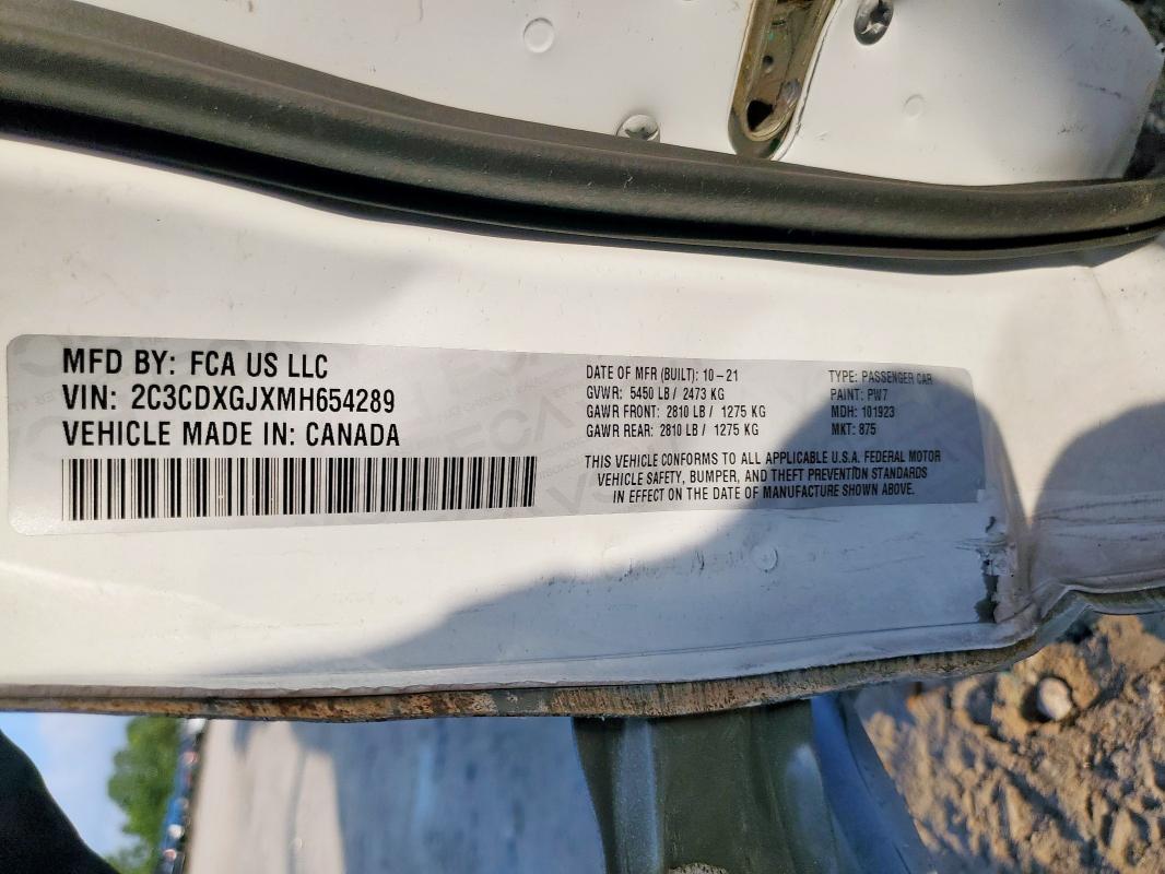 2021 DODGE CHARGER SC 2C3CDXGJXMH654289