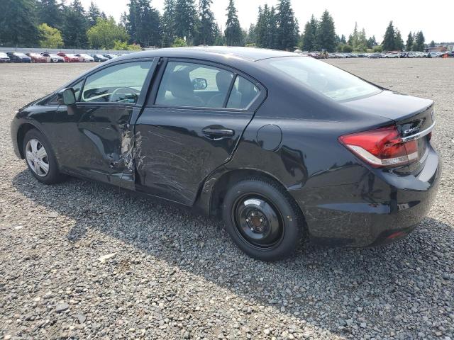 HONDA CIVIC LX 2013 black  gas 19XFB2E55DE009326 photo #3