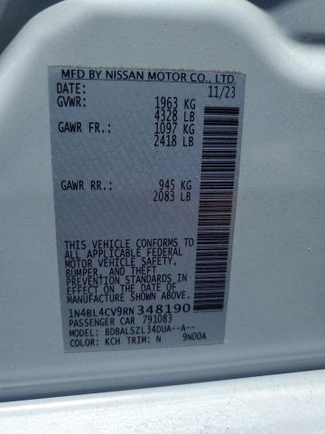 2024 NISSAN ALTIMA SR 1N4BL4CV9RN348190