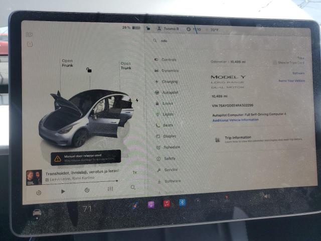 2024 TESLA MODEL Y - 7SAYGDEE4RA302299