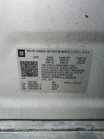 2020 CHEVROLET TRAX 1LT - 3GNCJPSB1LL264814