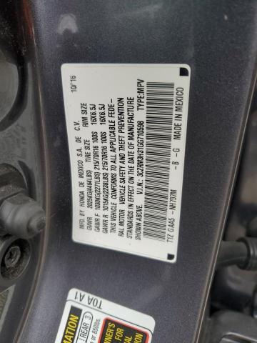2016 HONDA CR-V LX - 3CZRM3H31GG710598