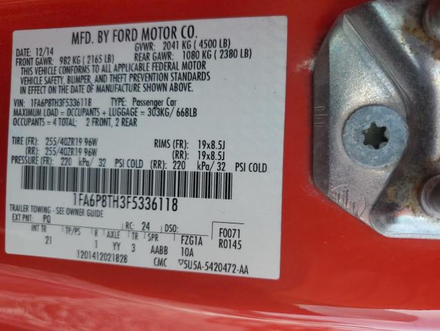 2015 FORD MUSTANG - 1FA6P8TH3F5336118