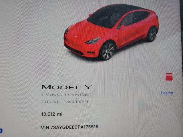 2023 TESLA MODEL Y 7SAYGDEE0PA175516