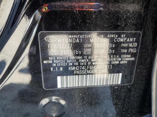 2017 HYUNDAI ELANTRA SE - KMHD74LF6HU407311