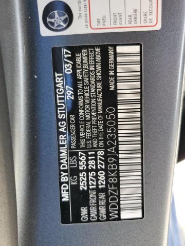 2018 MERCEDES-BENZ E 63 AMG-S WDDZF8KB9JA235050