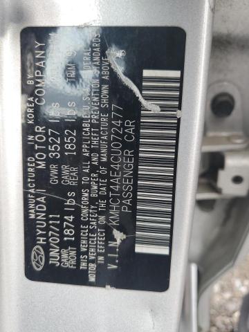 2012 HYUNDAI ACCENT GLS - KMHCT4AE4CU072477