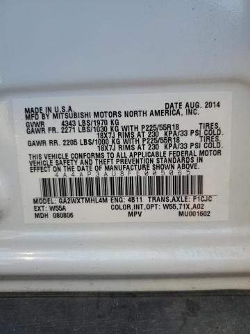 2015 MITSUBISHI OUTLANDER SPORT ES 4A4AP3AU8FE005065