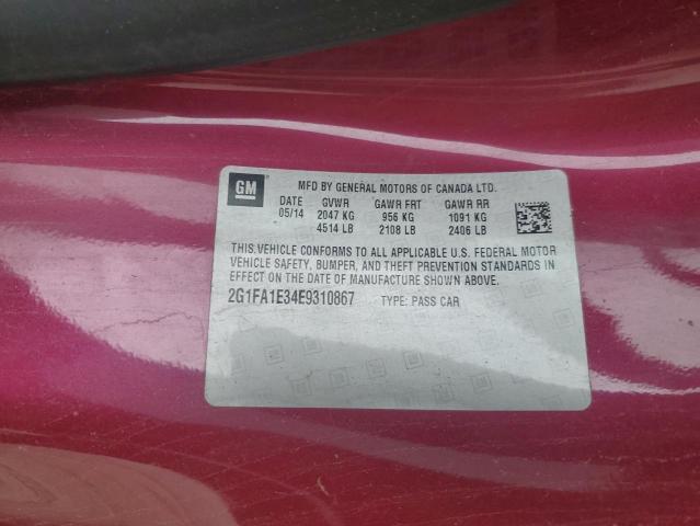 2g1fa1e34e9310867 - 2014 Chevrolet camaro ls - #58850825