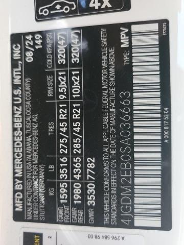 2025 MERCEDES-BENZ EQS SUV 45 4JGDM2EB0SA036663