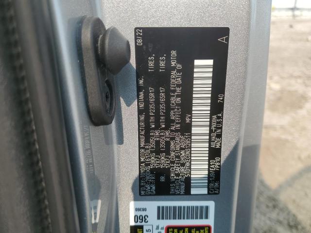 2022 TOYOTA SIENNA XLE - 5TDYRKEC0NS128511