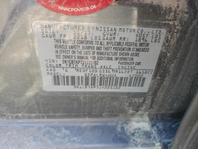 2018 NISSAN SENTRA SR 3N1CB7AP7JY225182