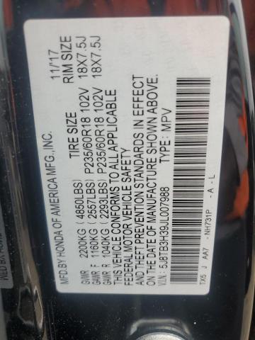 2018 ACURA RDX 5J8TB3H39JL007988