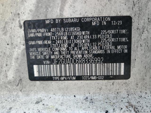 2024 SUBARU CROSSTREK - JF2GUADC6R8336992