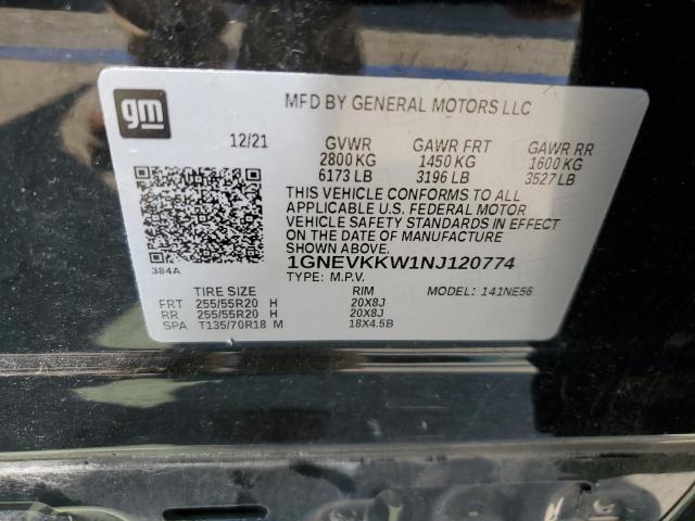2022 CHEVROLET TRAVERSE P - 1GNEVKKW1NJ120774
