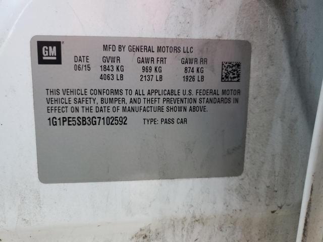 2016 CHEVROLET CRUZE LIMI 1G1PE5SB3G7102592