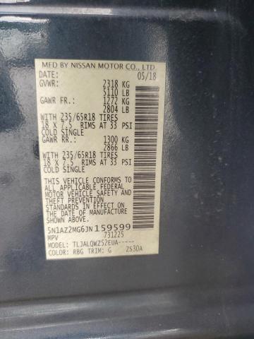 2018 NISSAN MURANO S - 5N1AZ2MG6JN159599