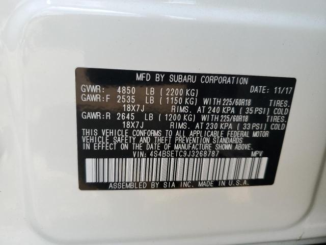 2018 SUBARU OUTBACK TO - 4S4BSETC9J3268787